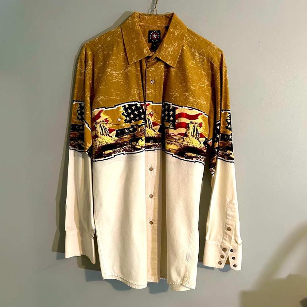 Vintage Cowboy Western Pearl Snap Shirt